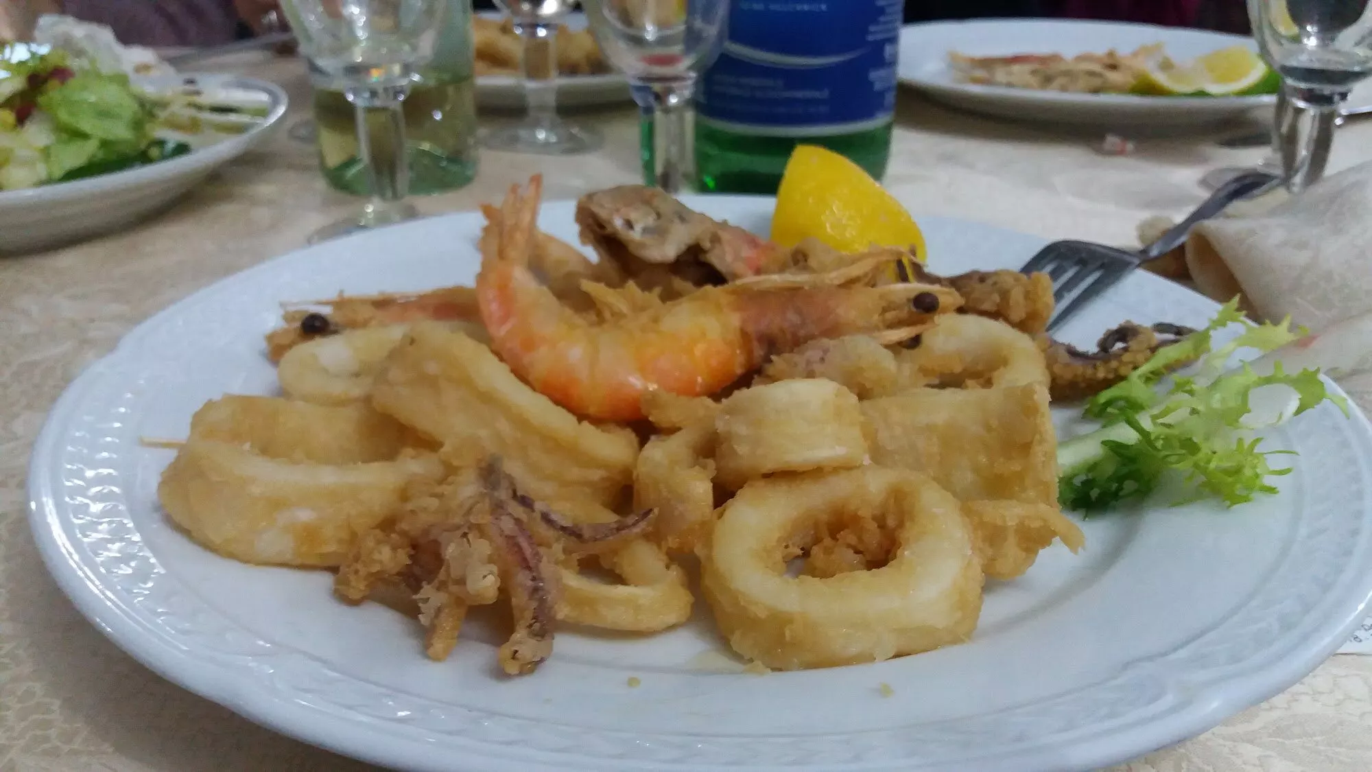 Frittura di calamari e gamberi
